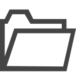 Folder Open O SVG Icon